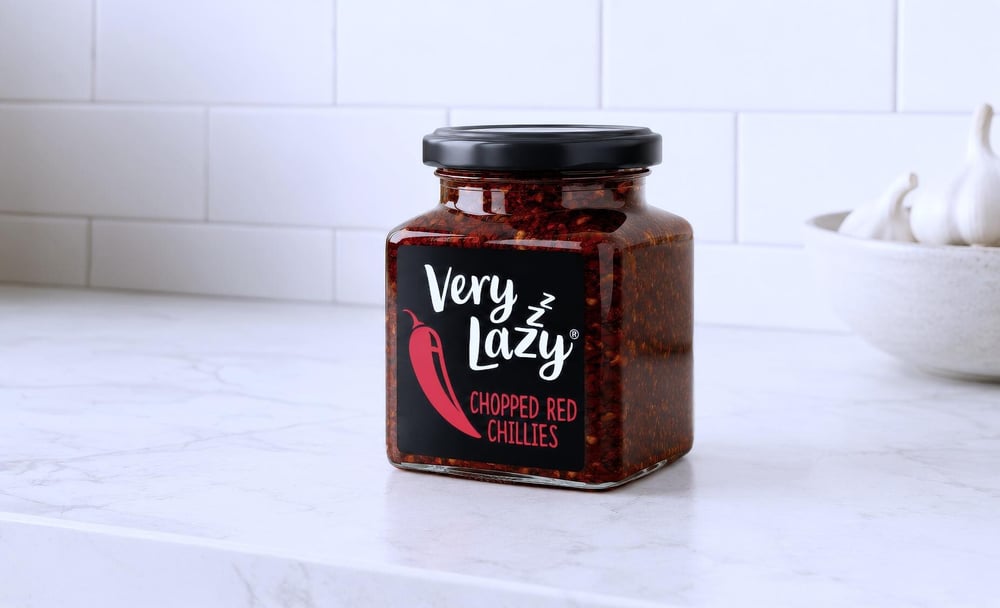 very lazy jar of chopped red chillies-1